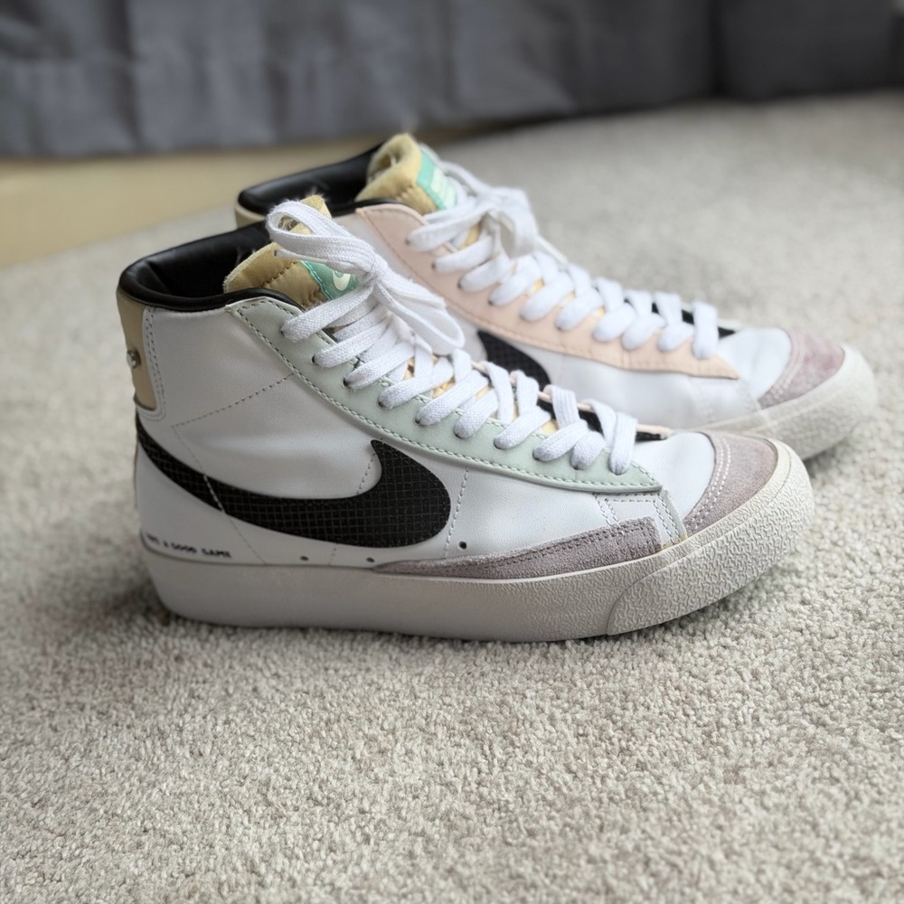 Nike Blazer Mid '77 Vintage 'Have A Good Game' White Pastel High Top Sneakers - Picture 9 of 11